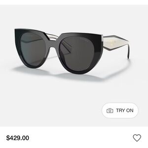 Prada black and white sunglasses